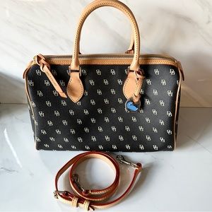 Dooney and Bourke Speedy Vachetta Leather Blue Duck Charm